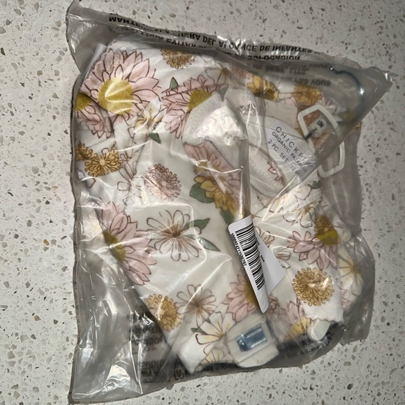 CHICKPEA ORGANIC Infant Baby Girls 2pc Sleep Pajama Set 12M 12 Months - Picture 3 of 3